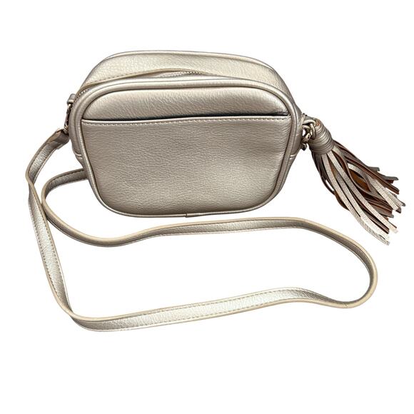Jules Kae Anthropologie Gold Crossbody With Tassel - Picture 1 of 6